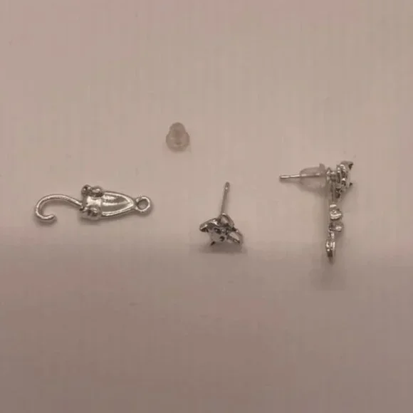 ⭐️❤️FREE Cat Kitten Drop Hipster Hippie Art Artsy Modern Classy Drop Earrings - Picture 2 of 10